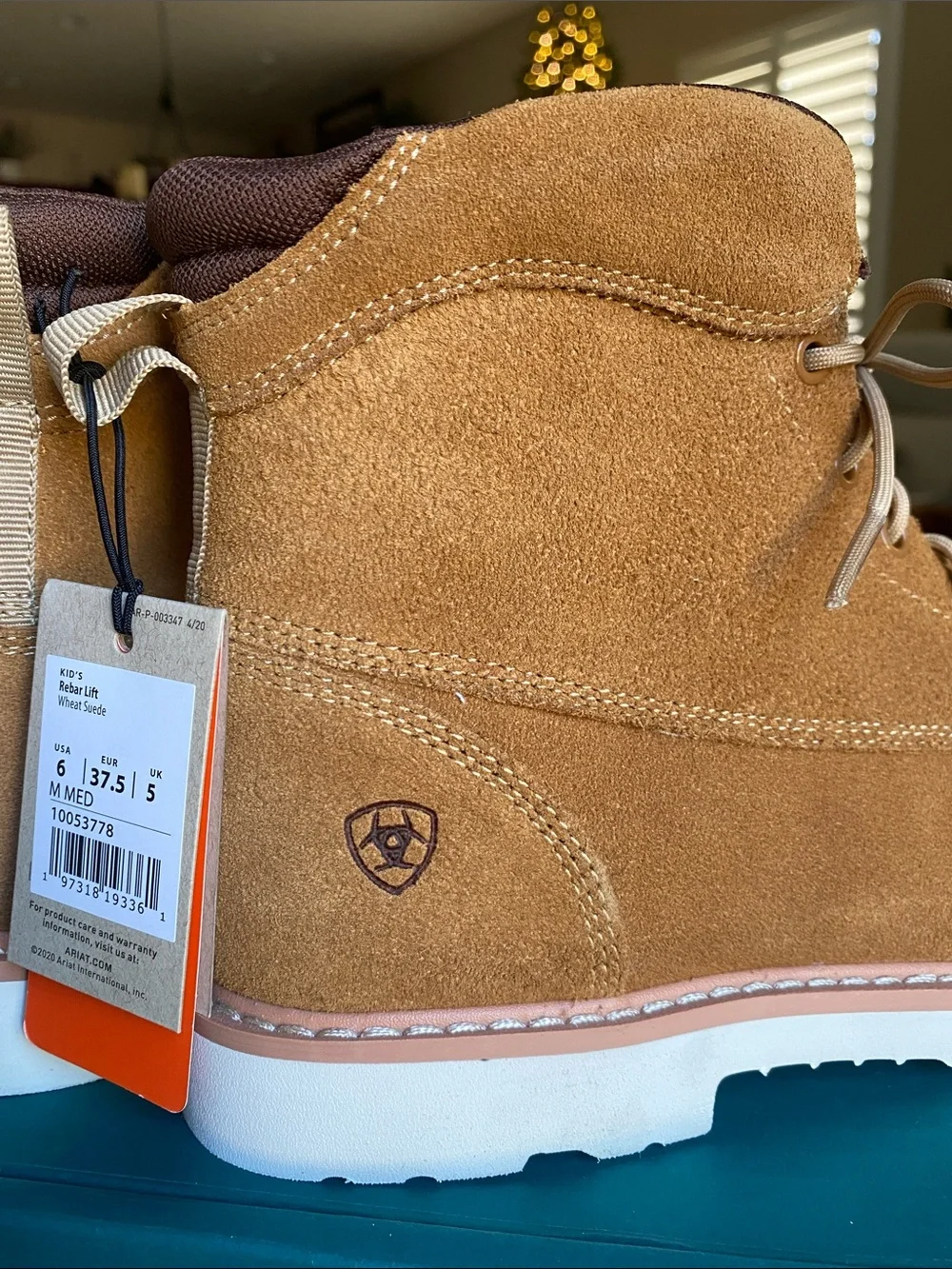 Ariat Tan Suede Chukka Work Boot Kids 6